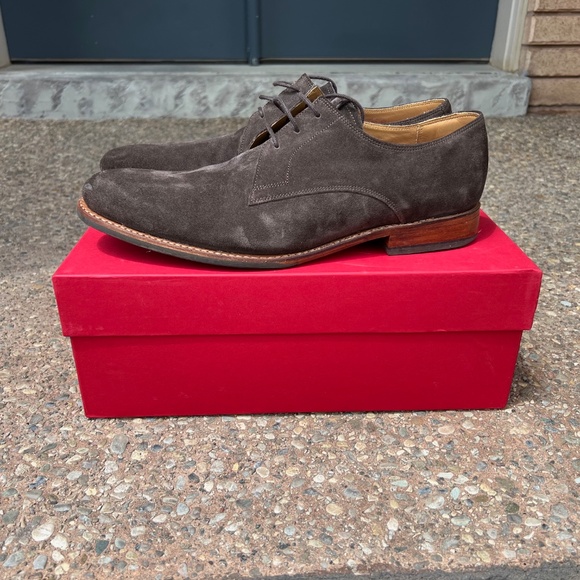 Grenson Gardner Suede Leather Derby Shoes UK 11 - Picture 5 of 8